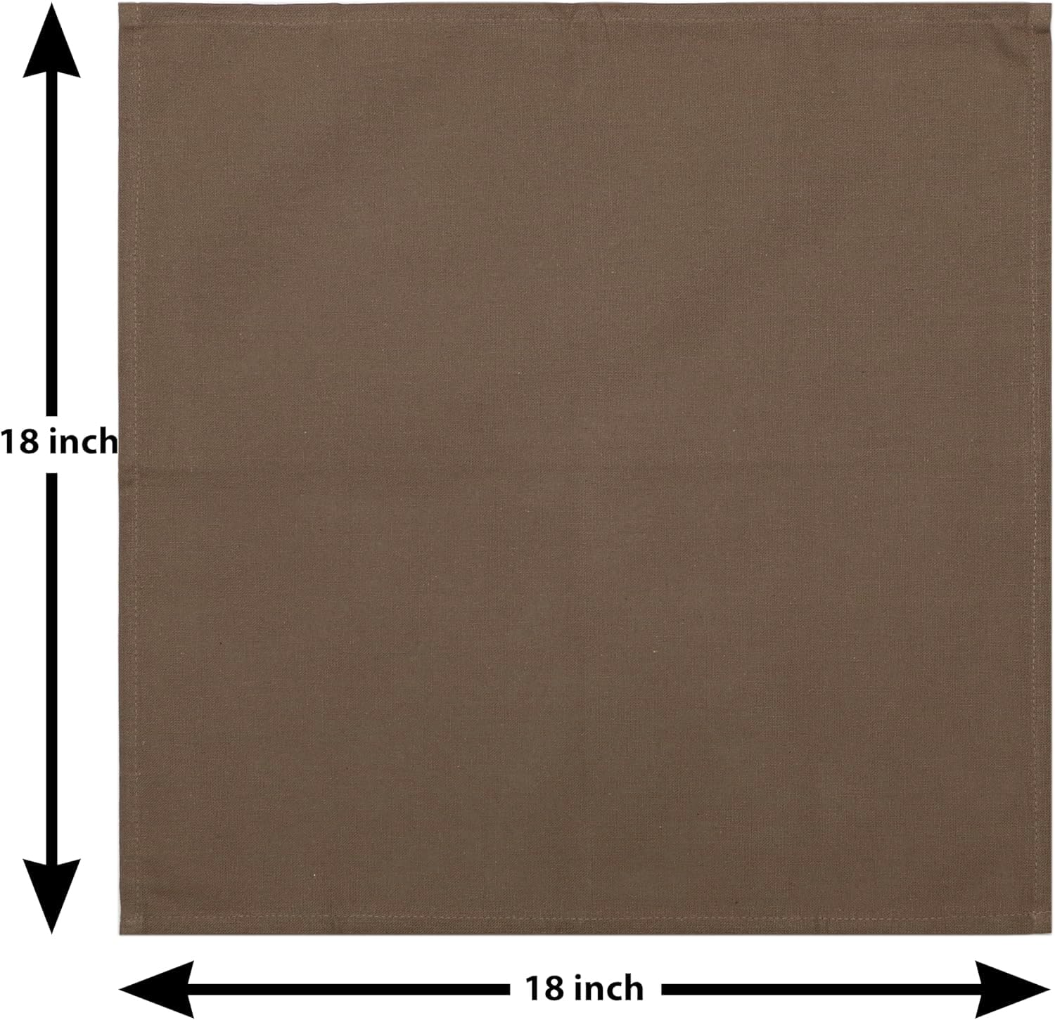 Cloth Napkins Set of 12 (18x18 Inches or 46x46 CM) 100% Cotton Everyday Use Premium Quality Cloth Napkins Festive Holiday Table Décor for Christmas Parties & Dining-Grey Beige-The Home Talk - Image 3