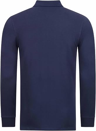 U.S. POLO ASSN. Men's Polo Shirt (S-3XL) Basic Long Sleeve Polo Shirt Long Sleeve Casual Top P004