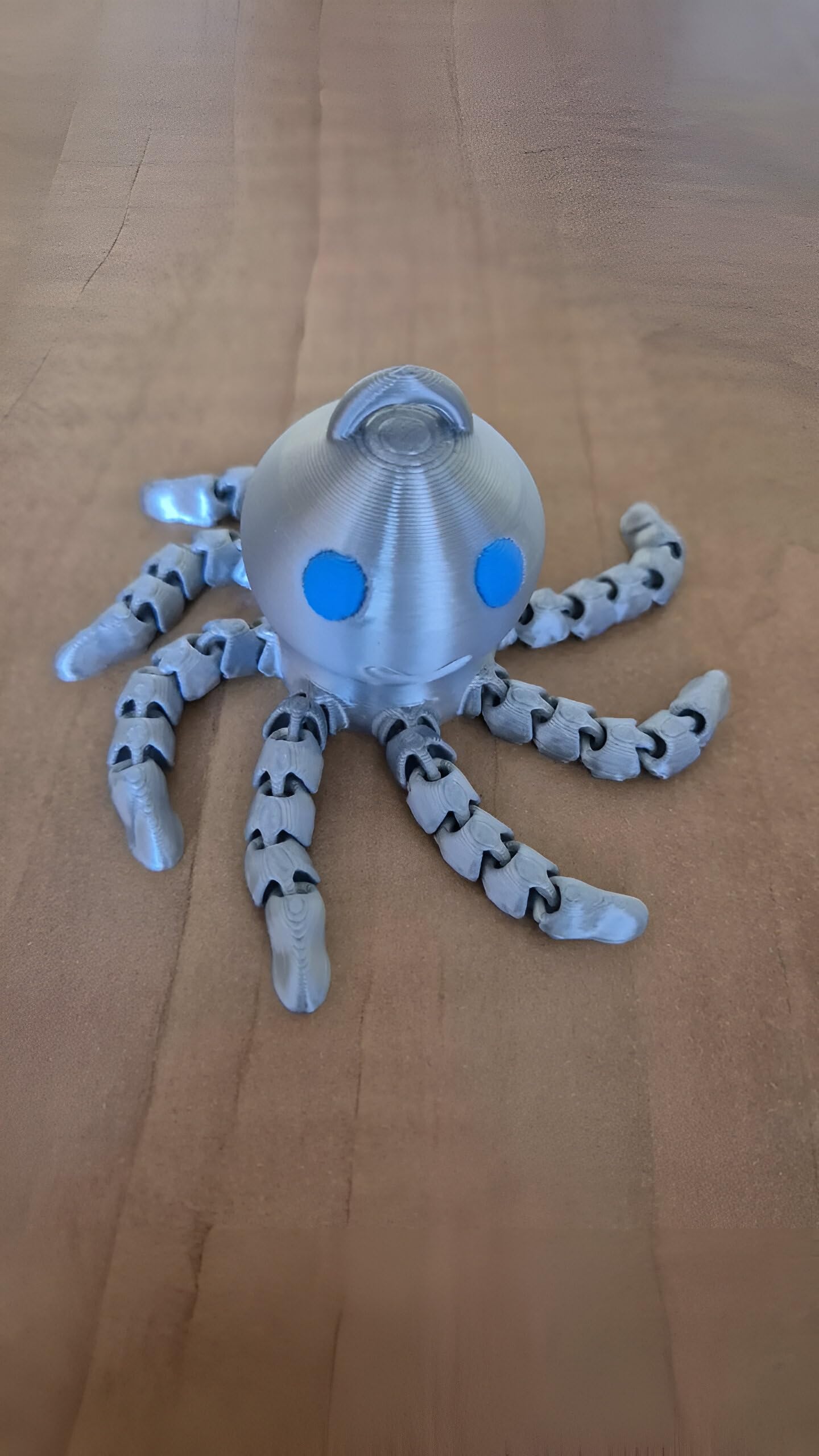 3D CUBES Cute Plastic Octopus Fidget Toy, Multicolor,Figure Toy, Bendable Tentacles 4