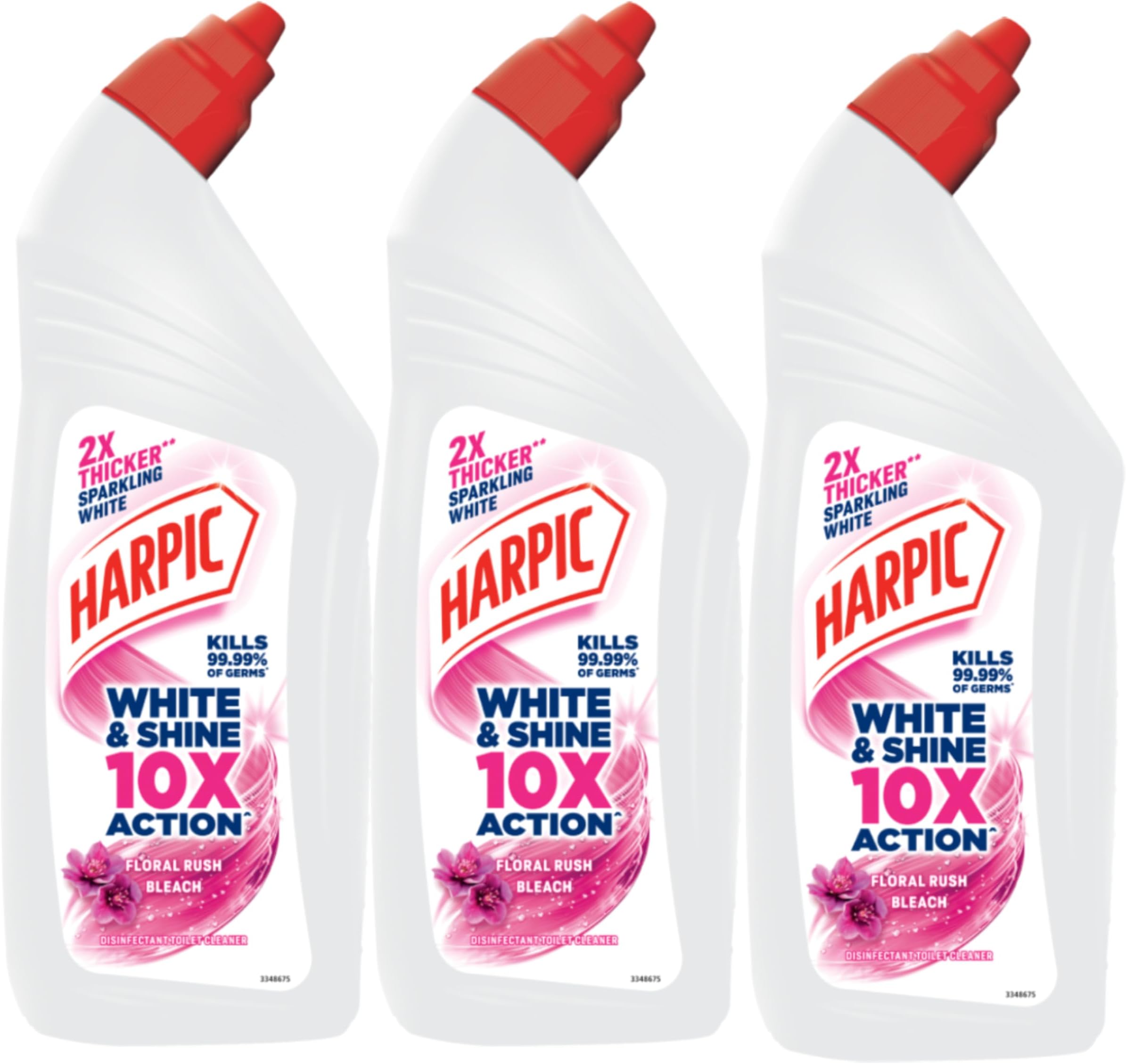 1L, White and Shine Disinfectant Toilet Cleaner Bleach Liquid (Pack of 3)