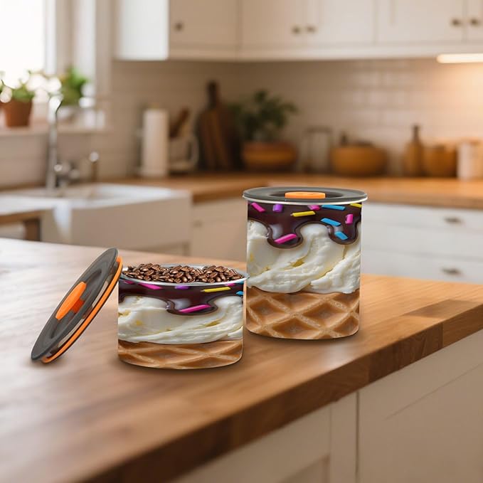 Dispensador de Alimentos Acero Inoxidable 0.9L con Tapa - ALAZA miniatura 2