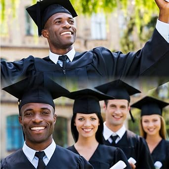 Unisex Adult Matte Graduation Cap with 2026 Tassel Year Charm for High School & Bachelor Master