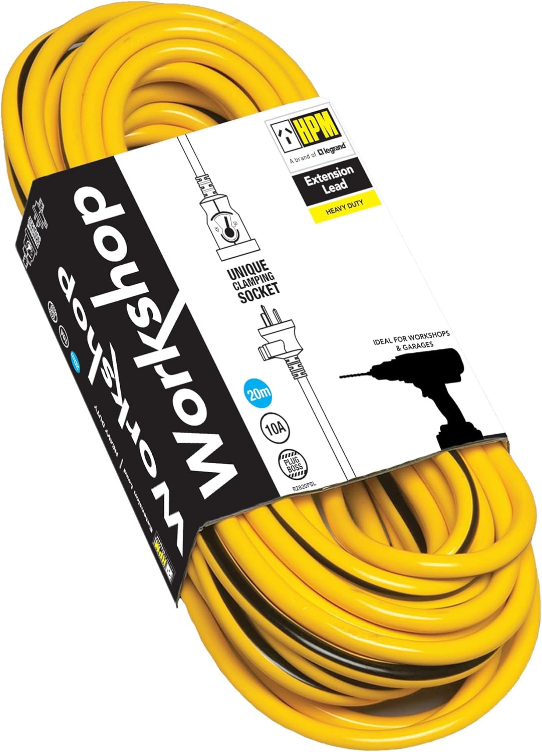 HPM PlugBoss 10Amp Heavy Duty Extension Lead 20m