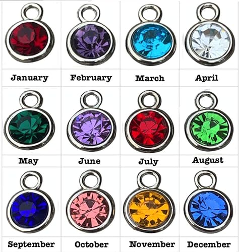 Miniatura 3 de Collar Sweet 16 de oro rosa con dije de piedra natal, colgante de corazón, regalo de joyería de cumpleaños para adolescentes, hija, sobrina, nieta o