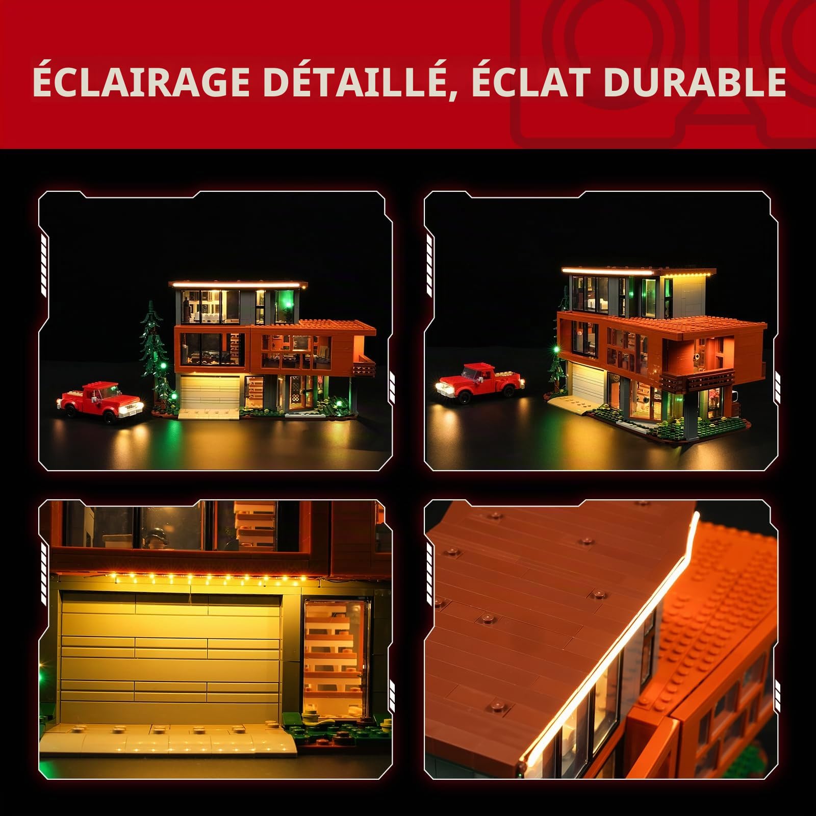BRIKSMAX Lumière pour Lego La Maison des Cullens de Twilight 21354 – Compatible avec le modèle de briques Lego Ideas – Sans kit Lego