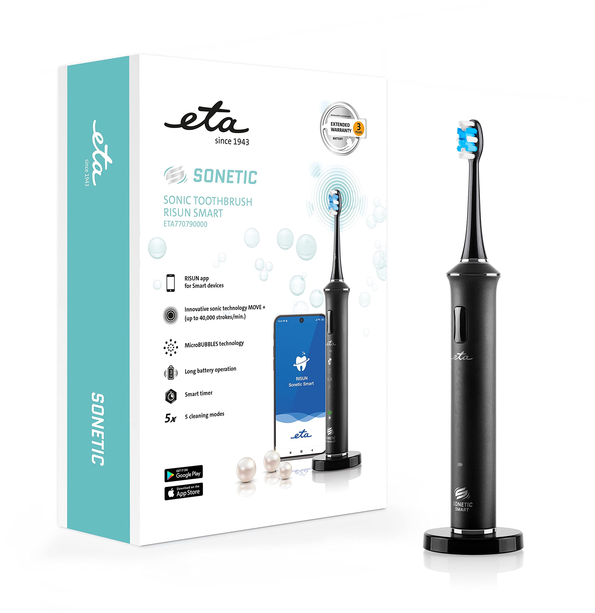 CEPILLO DE DIENTES ETA SONETIC SMART ETA770790000 RECARGABLE, PARA ADULTOS