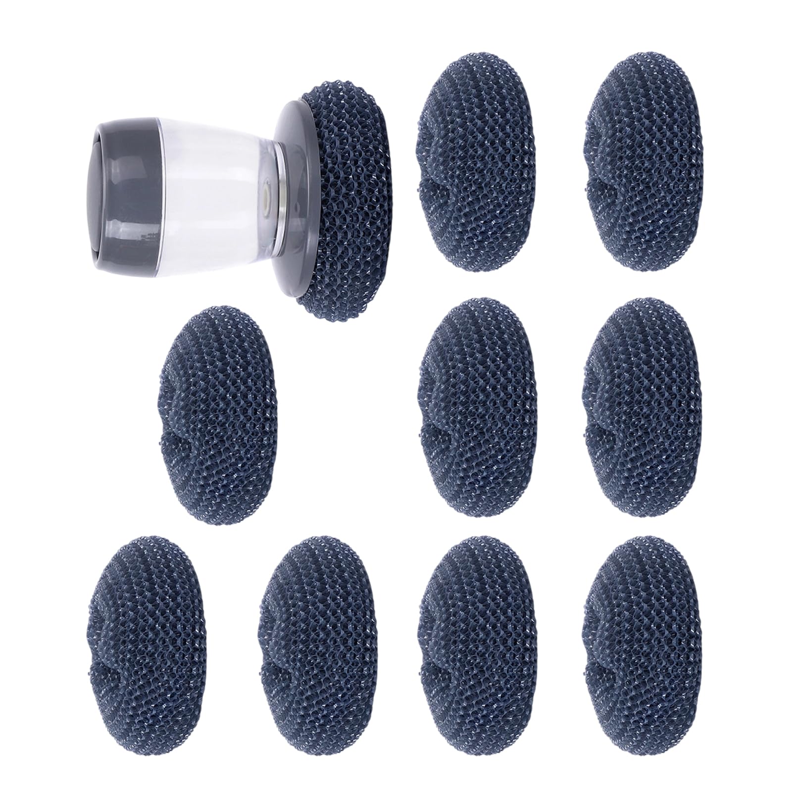 our fave Household Cleaning Brush 2 in 1 Handle Cleaning Brush with Removable Liquid Soap Dispenser Dishwashing Brushes Kitchen Ergonomic Pan Scrubber