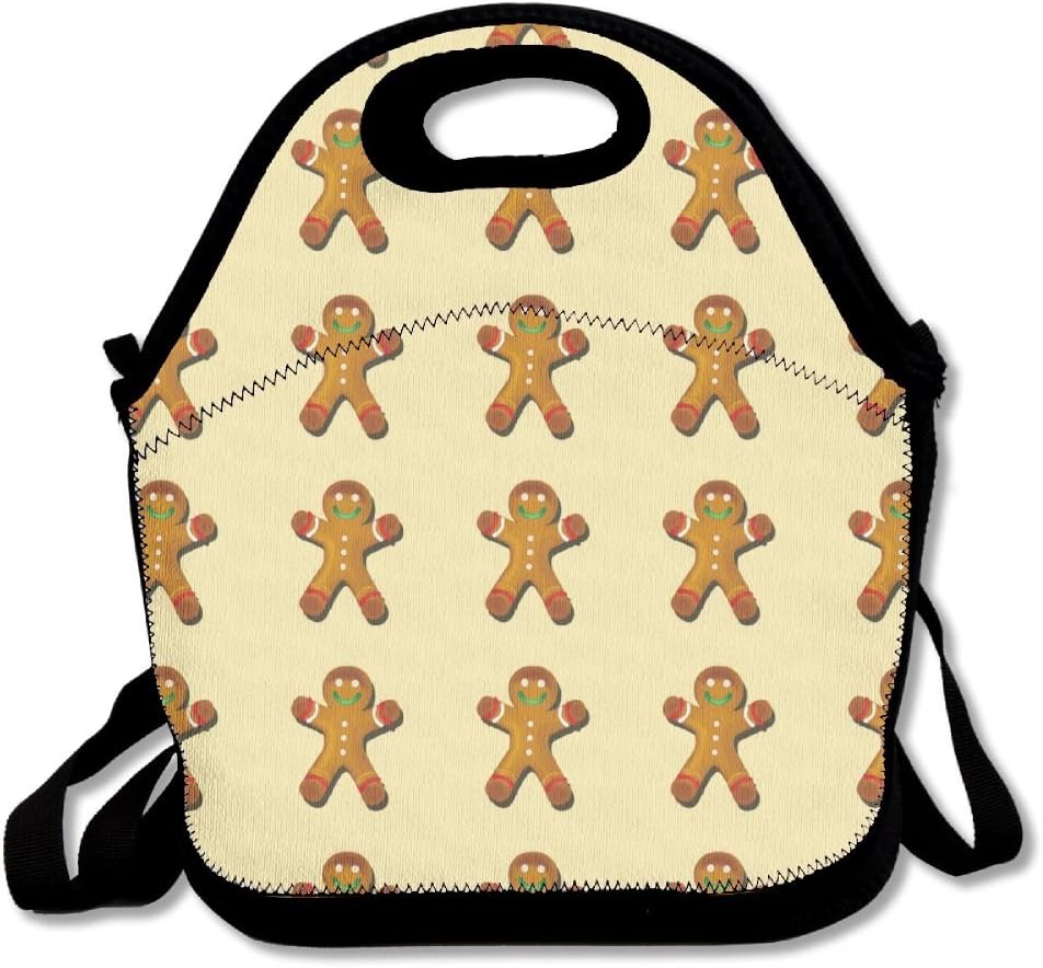 Gingerbread Gingerbread Man Insulated Lunch Bag Picnic Lunch Tote For Work, Picnic, Travelling