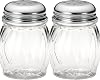 6-ounce Plastic Parmesan Cheese Shaker/Red Pepper Shaker with medium Holes Stainless Steel Lid, Clear Plastic sugar/spice dispenser (360 ml) by GEEX DEPOT (2, 6 Oz)