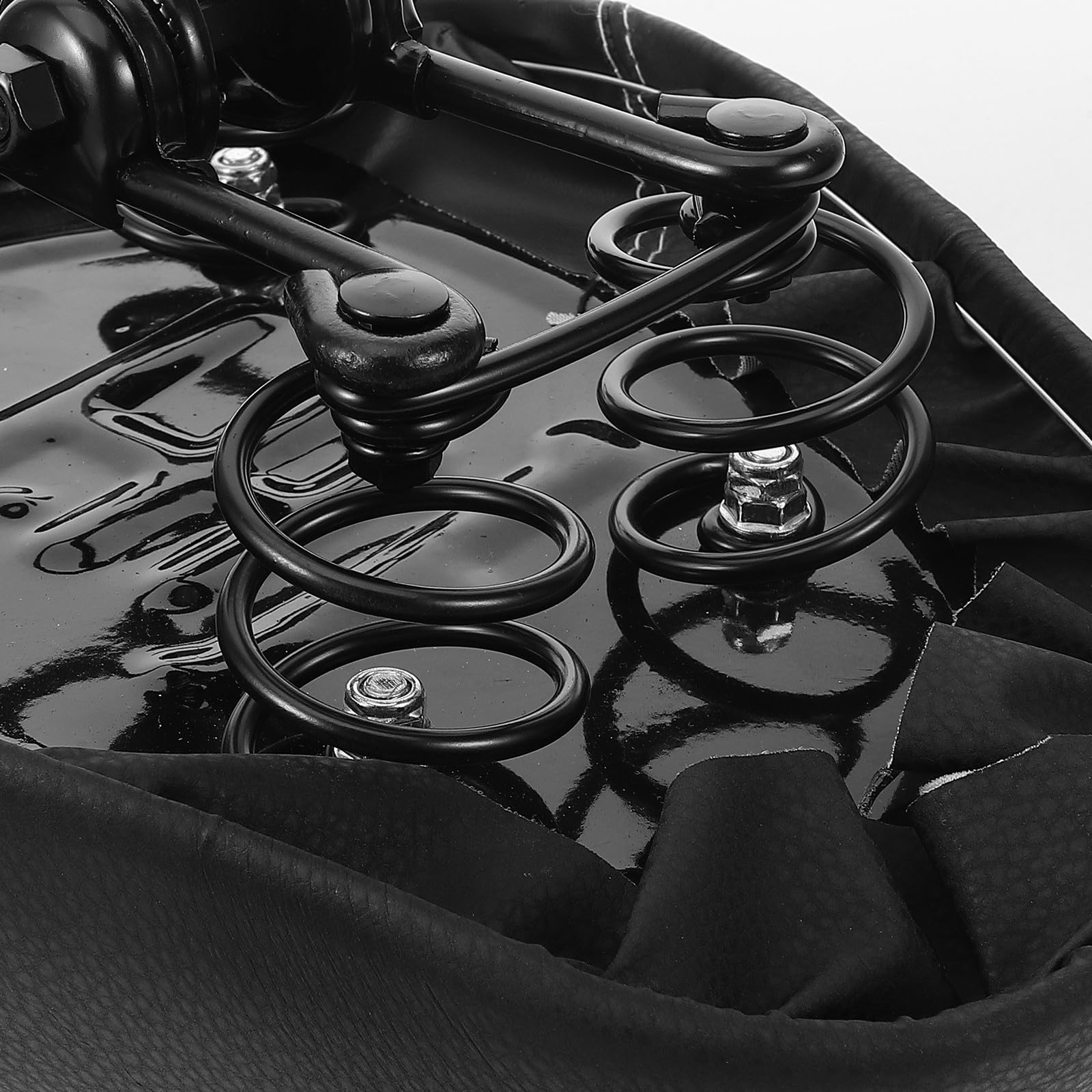 Selle de Vélo Électrique Confortable Noire en Mousse et Cuir PU, Légère et Facile à Monter, Coussin de Selle Surdimensionné pour Longues Balades