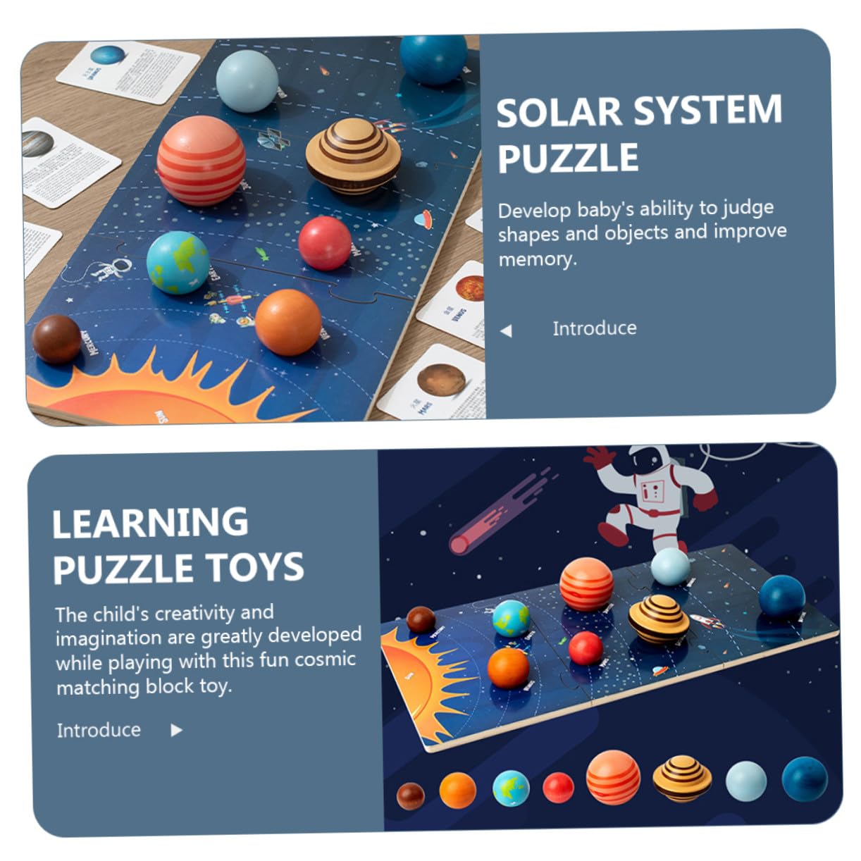 Rompecabezas de Planetas 1 Juego de Madera Sistema Solar
