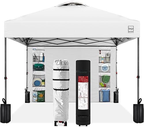 Miniatura 53 de Best Choice Products Carpa Toldo Desplegable de 10x10 pies para Instalación de 1 Persona, Refugio Portátil Instantáneo con Botón de 1 Toque,