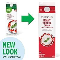 Vista 2 de Marca Yaxa - Happy Belly Crema para batir pesada, ultra pasteurizada, kósher, cuarto de galón, 32 Fl Oz