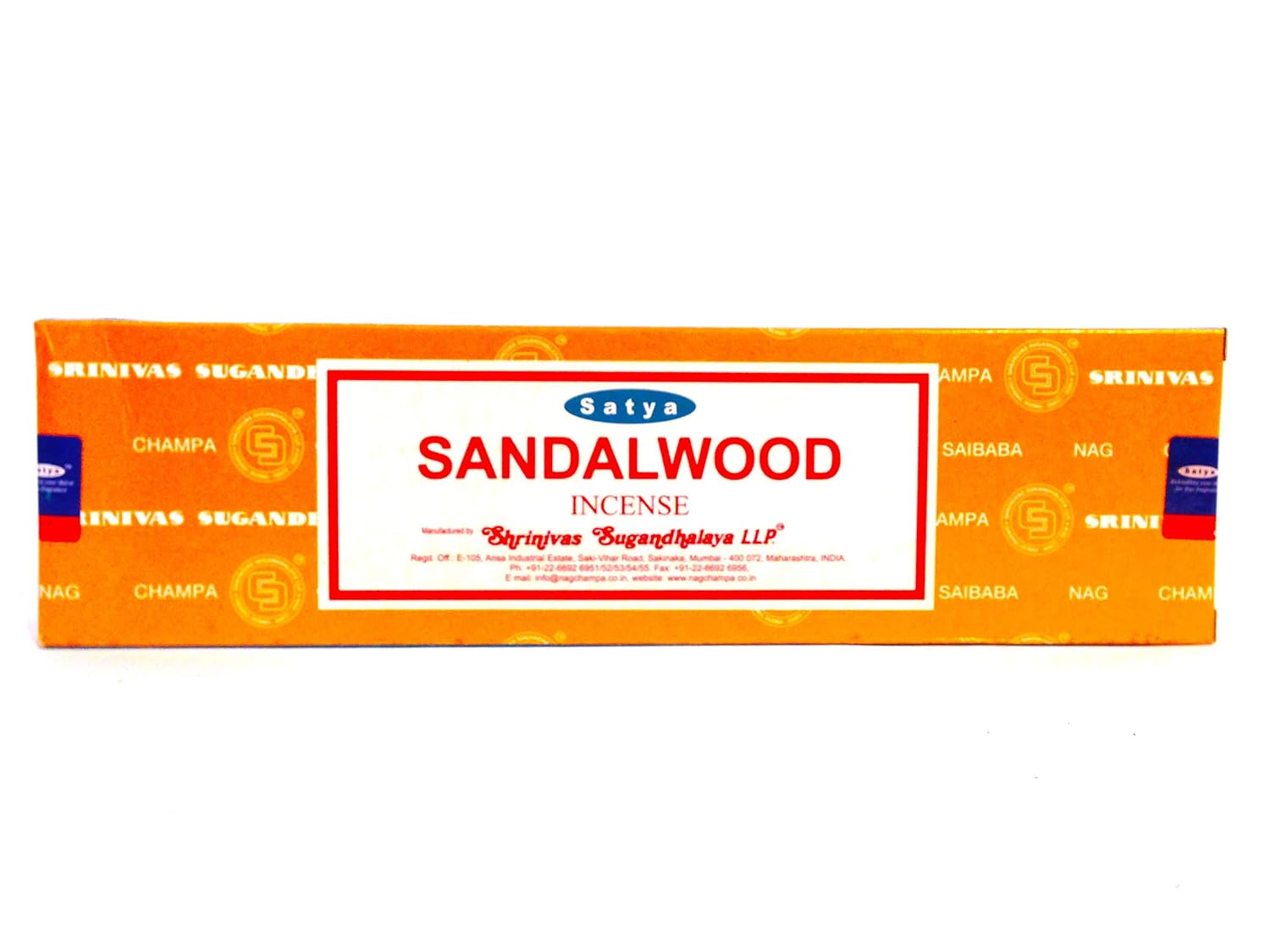Sandalwood Nag Champa - 100 Gram Box - Satya Sai Baba Incense