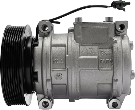 A/C Conditioner Compressor AC Compressor Air Conditioner Compressor W/Clutch Fit for John Deere 10PA17C, RE46609, RE69716, AH169875