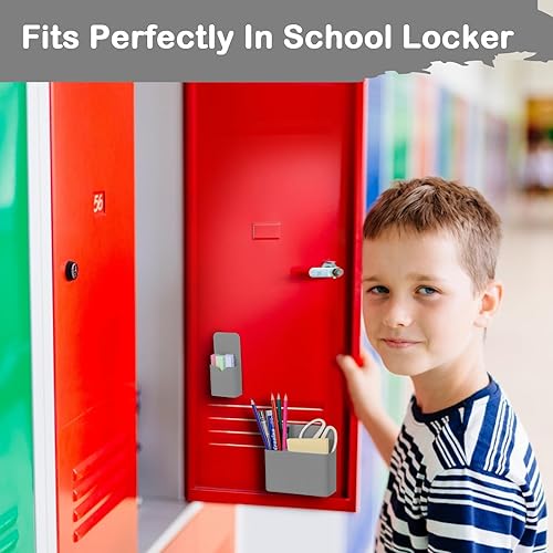 Miniatura 81 de Soporte magnético para bolígrafo, paquete de 2 soportes magnéticos de borrado en seco con compartimentos generosos, marcador de almacenamiento Verde