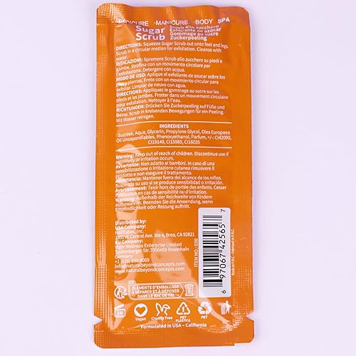 Miniatura 177 de Kit de pedicura para pies remojados: sal de burbujas, exfoliante de azúcar, máscara de masaje, loción de masaje en una caja, kit de spa de 4 pasos