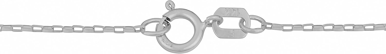 Kooljewelry Womens Long Box Chain - 14k Gold Chain Necklace for Pendants - Image 2