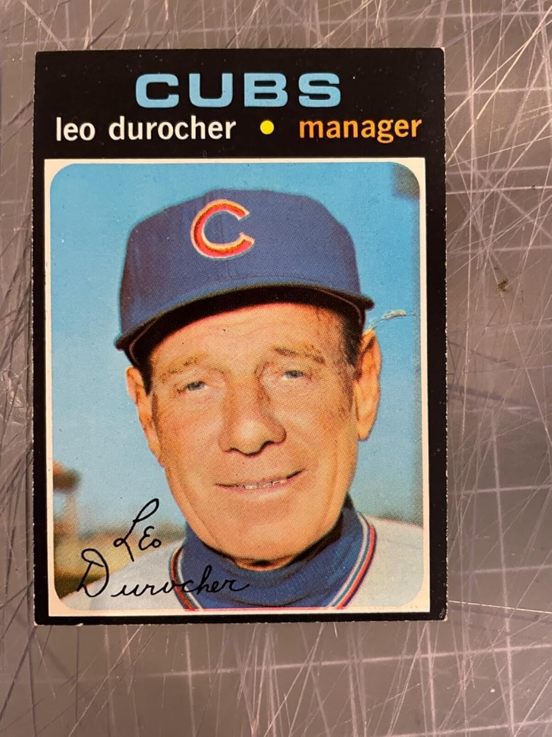 1971 Topps #609 Leo Durocher Chicago Cubs Baseball Card Nm #2 - Slabbed Baseball Cards