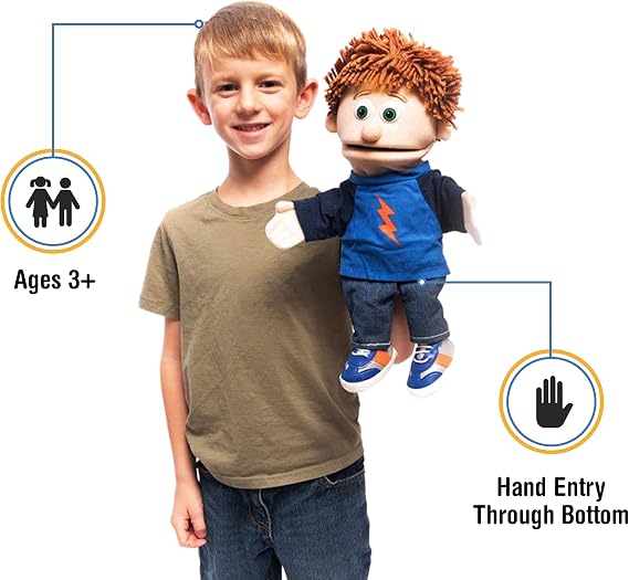 14 Tommy, Peach Boy, Hand Puppet, by Silly Puppets