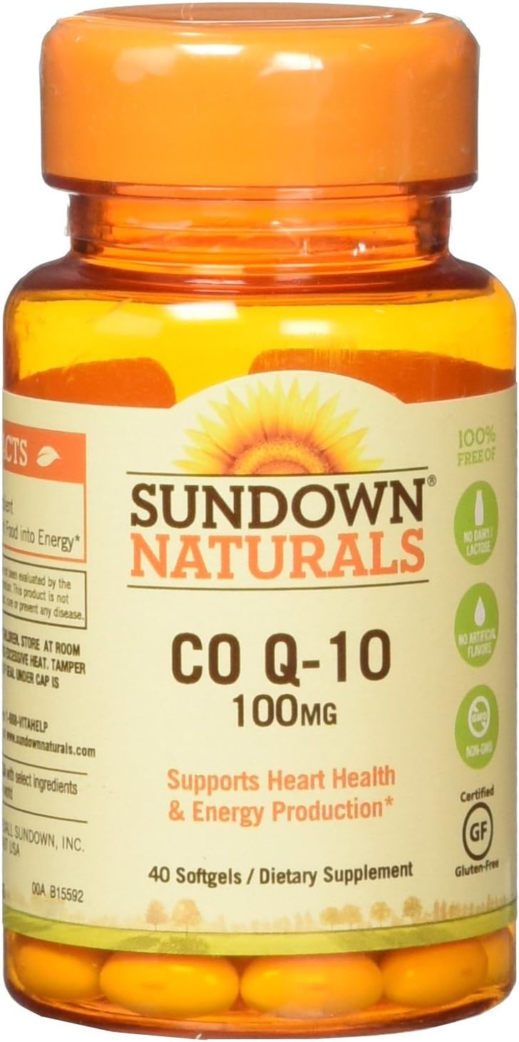SundownNaturals Co Q-10 100 Mg Softgels, 40 Count
