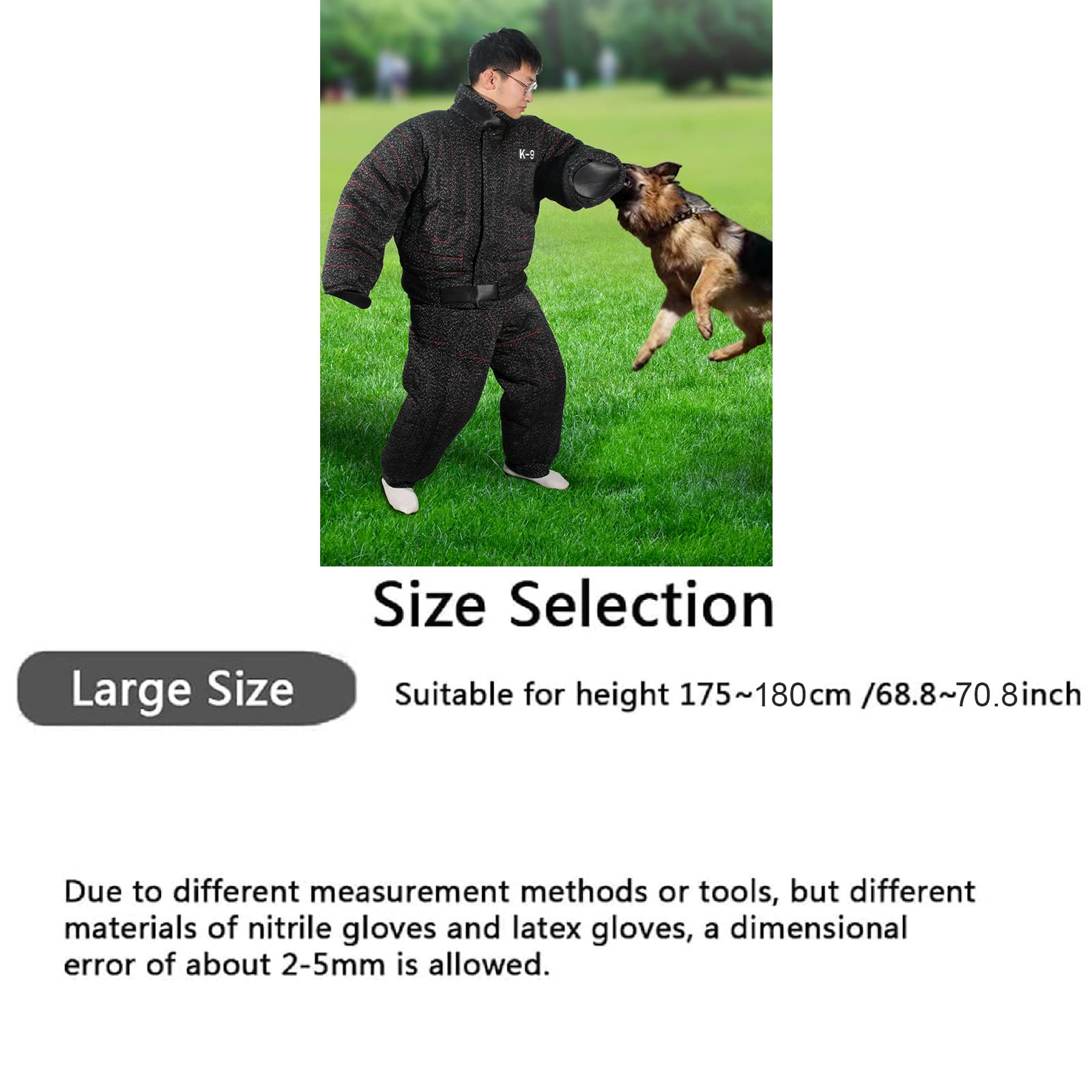 Guinzaglio Professionale Riflettente Per Addestramento Cani Con Breve Guida Per Cani Piccoli E Grandi Lungo 15 M Nylon Nero Retoo 69288135 - 2