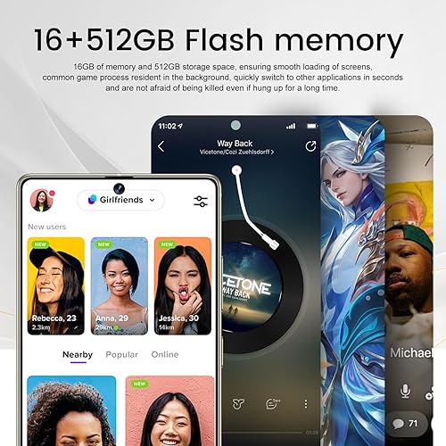 Miniatura 6 de I25 Ultra Flagship Killer Smartphone - Snapdragon 8 Gen 3, 16 GB+512 GB, pantalla FHD+ masiva de 6.99 pulgadas, cámara Pro de 108 MP+68 MP, batería