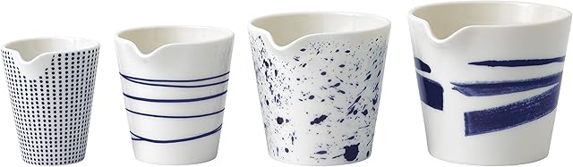 Royal Doulton Pacific 40029961 Nesting Jug Blue Mixed Set of 4 Porcelain, 11.6cm