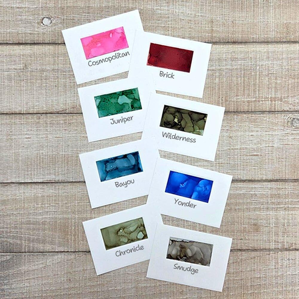 Tim Holtz Alcohol Ink Spectrum 8pk Kit Bundle - 16 Bottles - Retro and Urban Collections with Glass Mister and Trebbies Detail Sticks