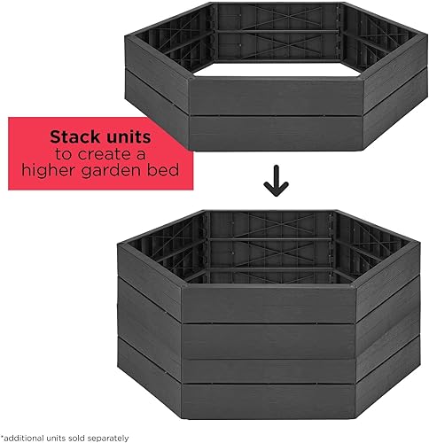 Miniatura 2 de BLACK+DECKER Cama de jardín elevada, maceta para plantas al aire libre, fácil montaje, 3 pies (BDSTGA9368)