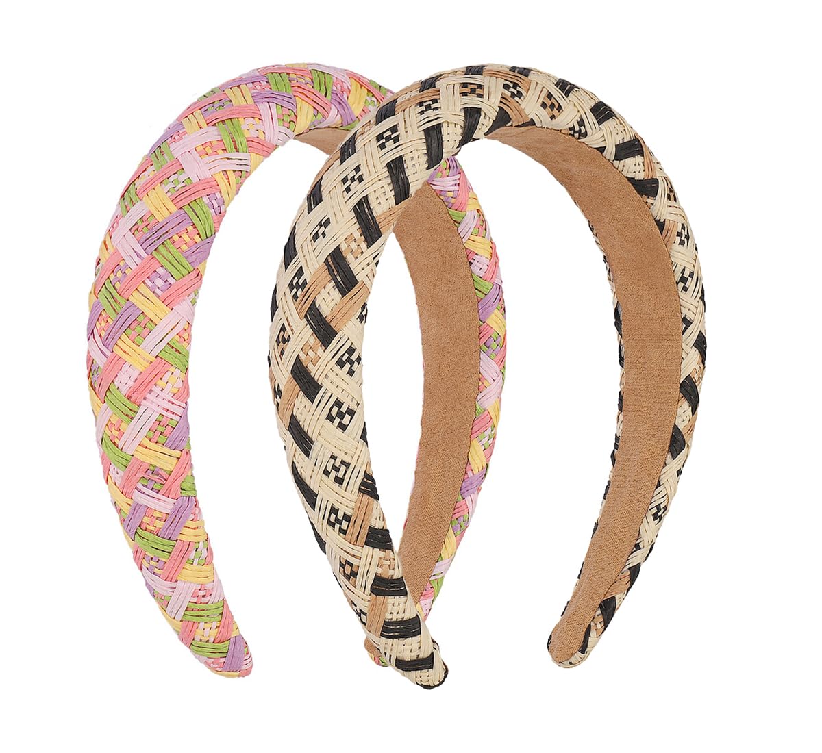 Women\'s Raffia Headband Wide Knot Boho Straw Summer Beach Hair Accessory Amazon.com : ZITULRY Raffia Knotted Headbands for Women Boho  main image 2