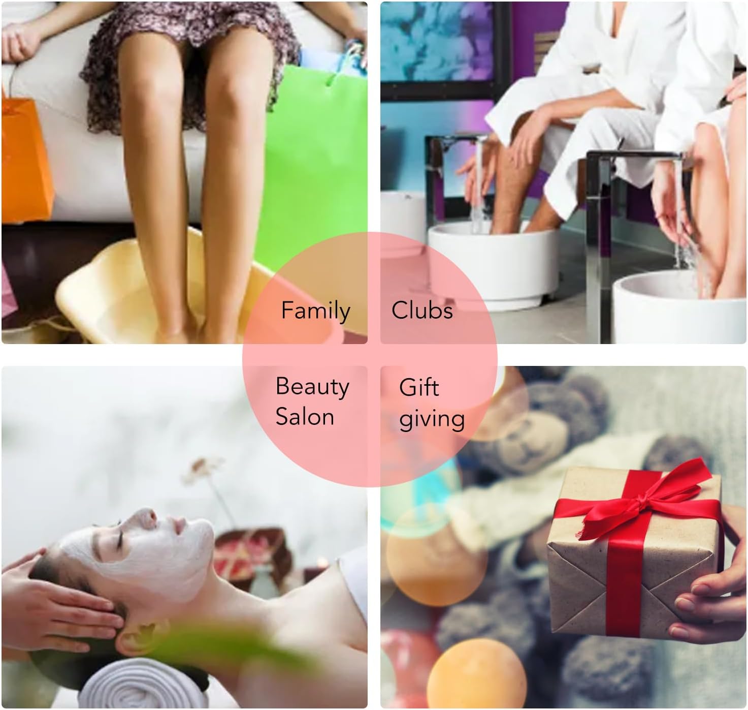 Portable Ionic Detox Foot Bath Machine,Adjustable 5 Modes Ionic Detox Foot Spa Chi Cleanse with 2 Wristbands 2 Belts for Home Use Spa Salon or Holiday Travel Gift (US Plug