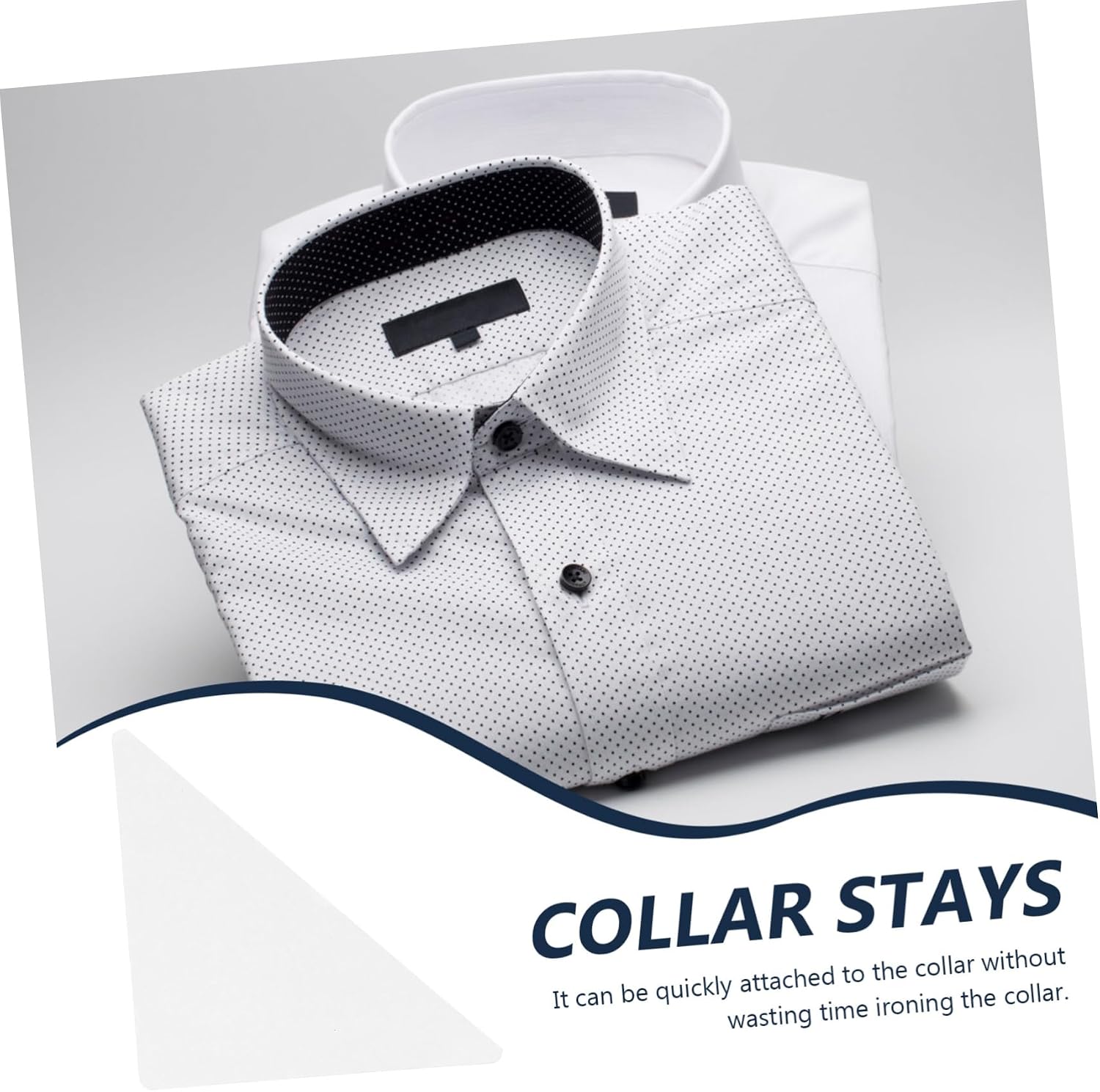Men's Shirt Suit Stays Collar Stays for Formal Wear Self-adhesive Collar Stickers