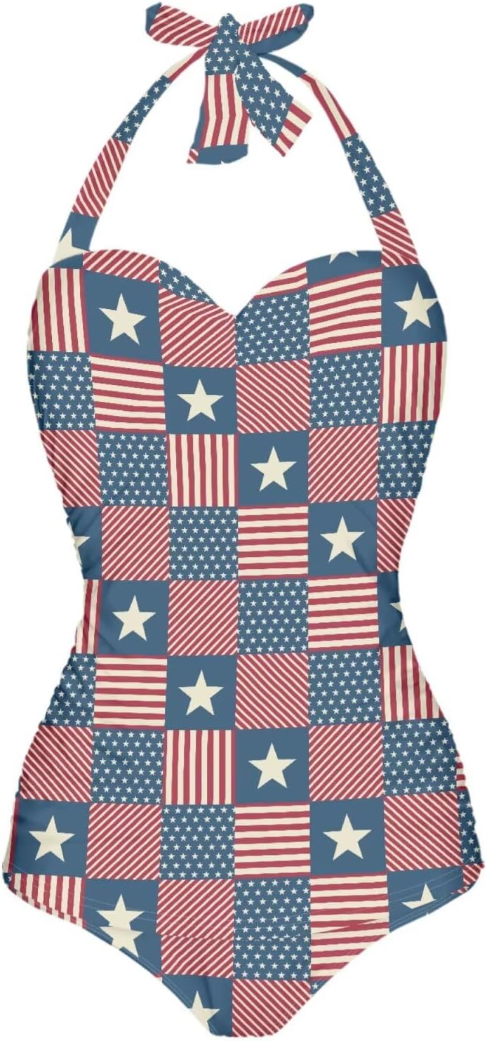 One Piece Swimsuit Women's Cosy Swimwear with Halter Strap Bathing Suit Monokini for Ladies Swimming Surfing