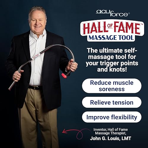 Miniatura 5 de Acuforce Herramienta manual de masaje muscular de punto de activación, para el salón de la fama, hombro cuello, espalda, automasaje de mano, acero