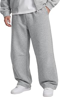 Men's Scuba Wide Leg Sweatpants Baggy Casual Scuba-Sandwich Pants | Y2K Soft Double-Knit Stretch Fabric with Drawstring Waist for Streetwear, Travel, Campus, Lounging & Daily Wear