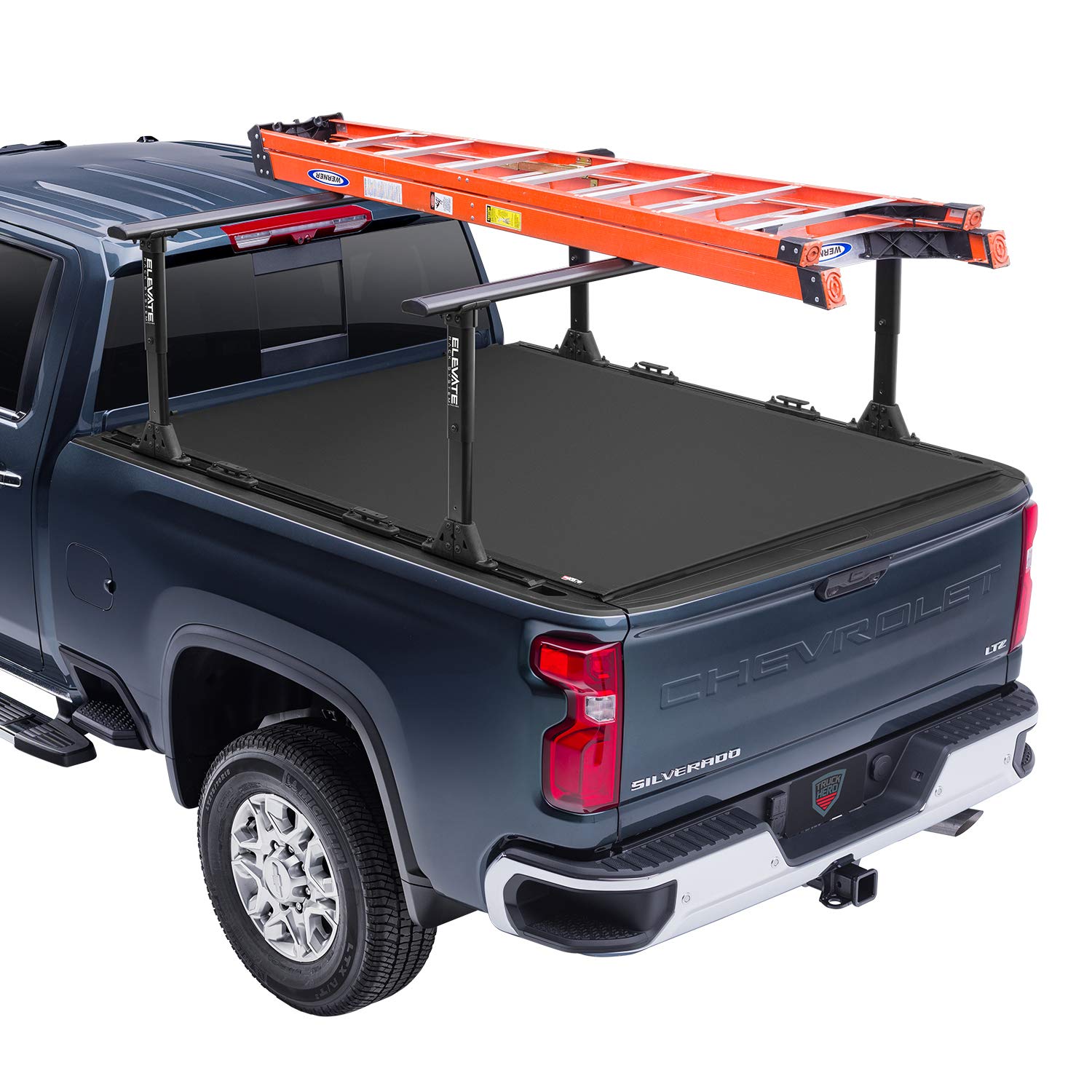 Truck Hero Elevate TS Rails 1118329 Fits Compact Trucks / 5' Bed (56" Rail Length) , Black