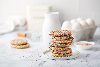 Rainbow Nonpareil Sprinkles - 1.8 Pounds - Non-Pareil Topping for Ice Cream - Bulk Rainbow Sprinkles For Cookies, Cupcakes, Cake Decorating