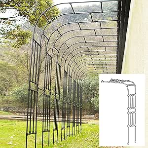Halber Gartenbogen, Rosenbogen Aus Metall Für Kletterpflanzen