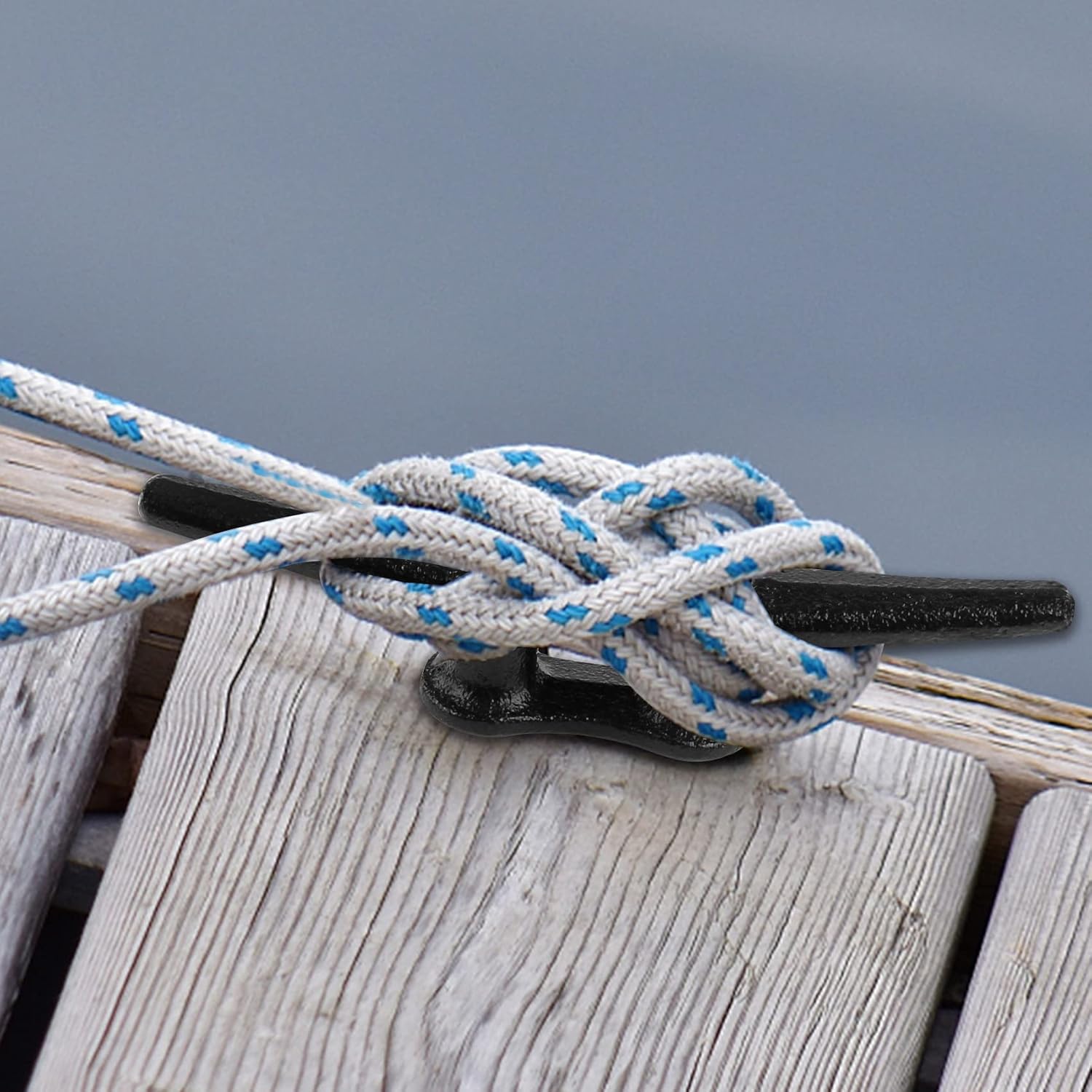 ORLANG 4 Inch/6 Inch/8 Inch/10 Inch Dock Cleat,Hot Dipped Galvanized Cast Iron/Electrophoretic Coated Boat Cleats with Hardware,Rope Cleat Boat Dock Cleat for Boat Docks,Decks or Nautical Decor