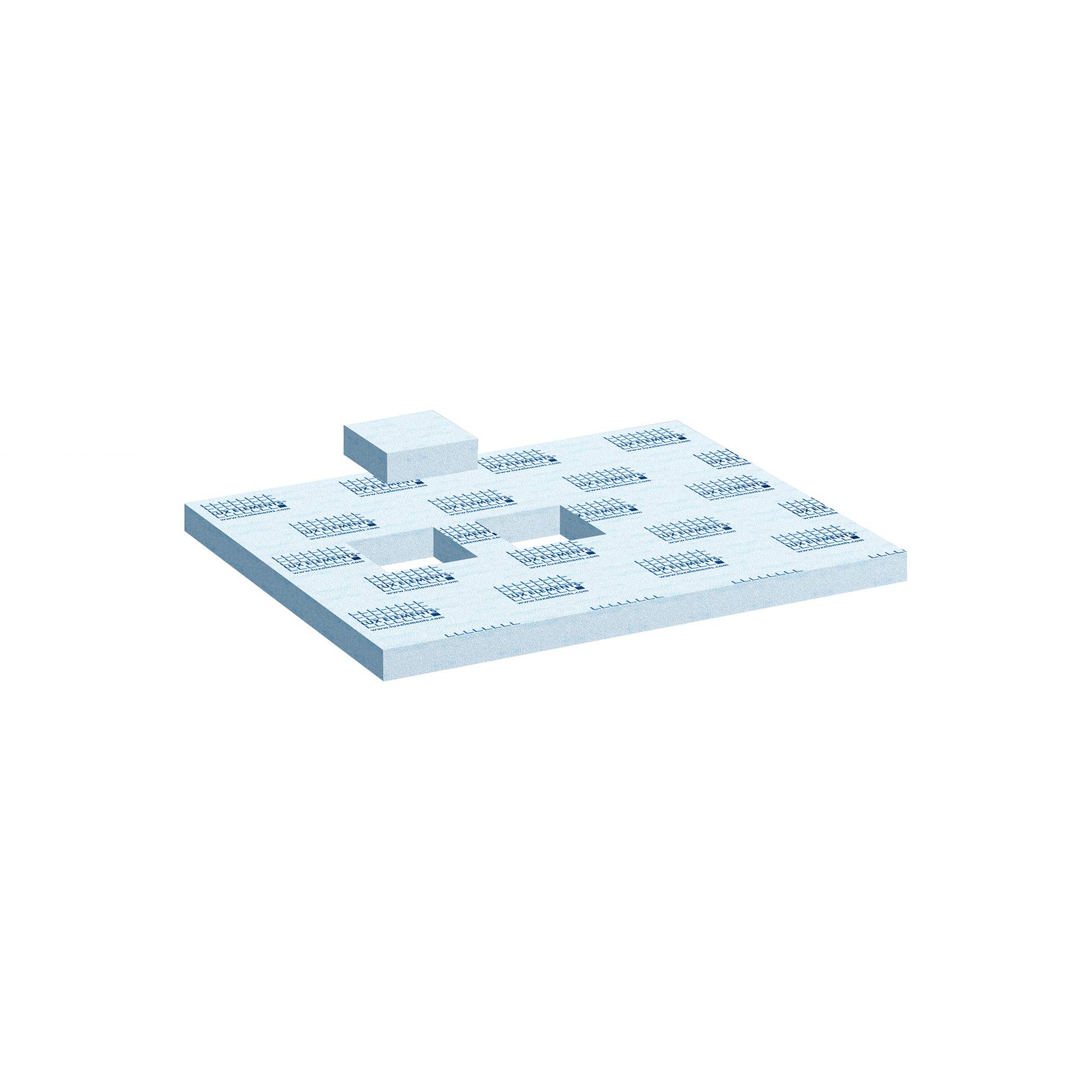 Support de receveur de douche LUX ELEMENTS bleu 100x80 cm pour receveur plat TUB-UR