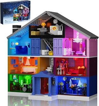 Star House Building Set, Star House Toy Model Compatible with Lego, Valentines Day and Birthday Gifts for Girls Fans Adults Girlfriend Wife 1426 Pcs