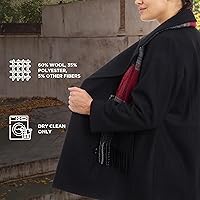 Vista 5 de LONDON FOG womens Plus-size Double Breasted Peacoat With Scarf