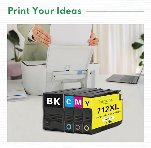 Miniatura 6 de 712XL 712 - Cartuchos de tinta de repuesto de alto rendimiento para impresora HP 712 712XL para impresora de trazador de estudio DesignJet T650 T630