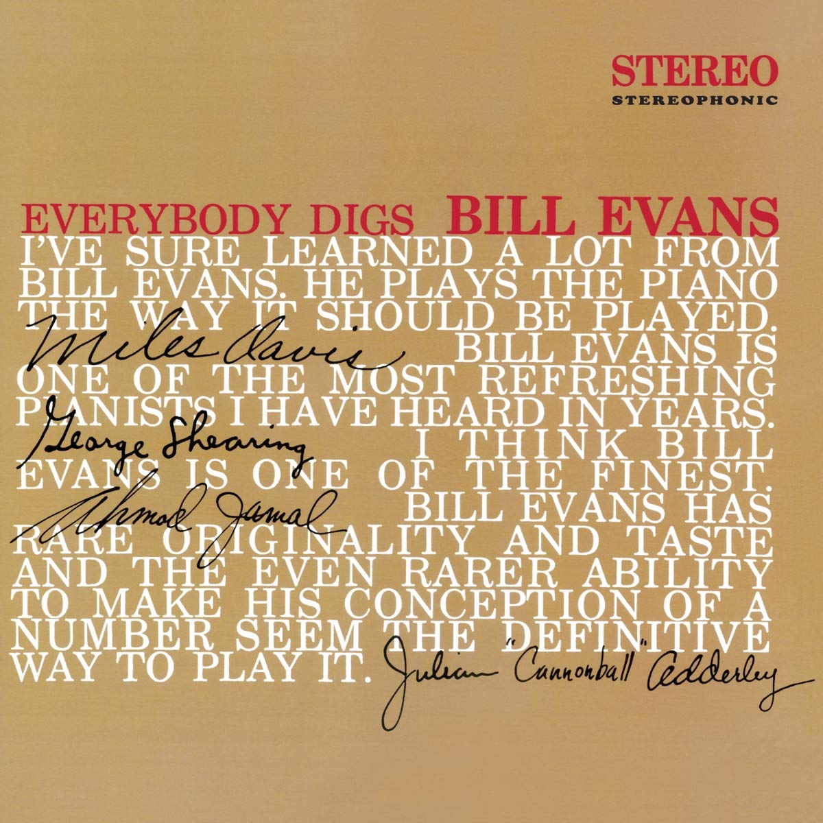 EVANS, Bill - Everybody Digs Bill Evans - Vinyl (limited 180 gram red vinyl LP)