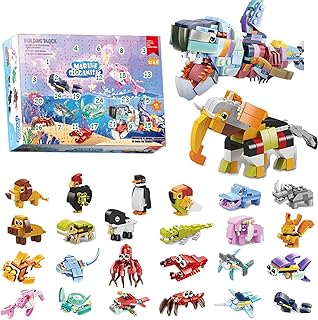 Christmas Advent Calendar, Countdown advent calendar, 24 Days Christmas calendar Toys, blocks funny Christmas Calendars, colourful DIY blocks advent Christmas Decoration pieces for children