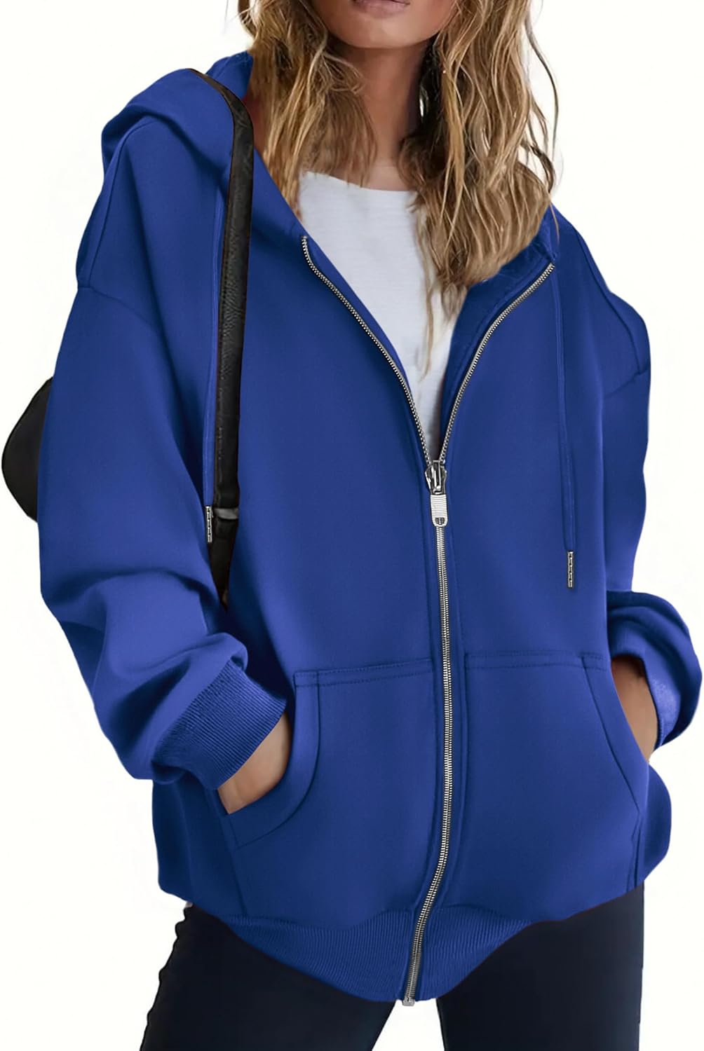 ZEAGOO Hoodies Women Zip Up Hoodie Oversized Sweatshirt Fleece Jackets Spring Fall Winter Coats 2026 Fashion