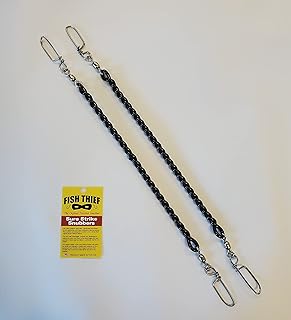 Fish Thief Heavy Duty Downrigger Snubber Twin Pack, Black