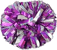 Vista 42 de Hooshing - Paquete de 2 pompones de animadora con mango tipo bastón, pompones para espíritu de equipo, deportes, bailes, animación, para niños, Negro