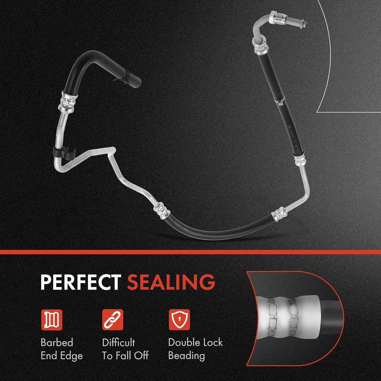 A-Premium Power Steering Return Hose Line Assembly Compatible with Dodge Charger 2013-2014/2016-2017, Gear To Cooler